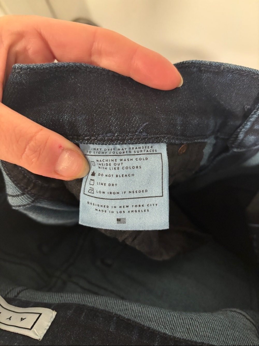 AYR Dark Indigo High-Rise Skinny Jeans - Picture 8 of 8